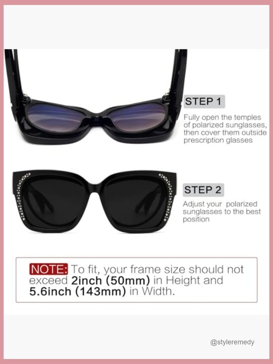 Polarized Fit Over Glasses Sunglasses Square Frame UV Protection Lightweight main image 5